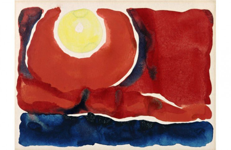 スポットライトの中 - ジョージア・オキーフの美しい水彩画