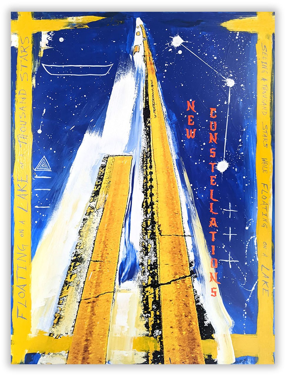 1000 Stars New Constellations - Jason Engelund - Abstract Painting - Ideelart