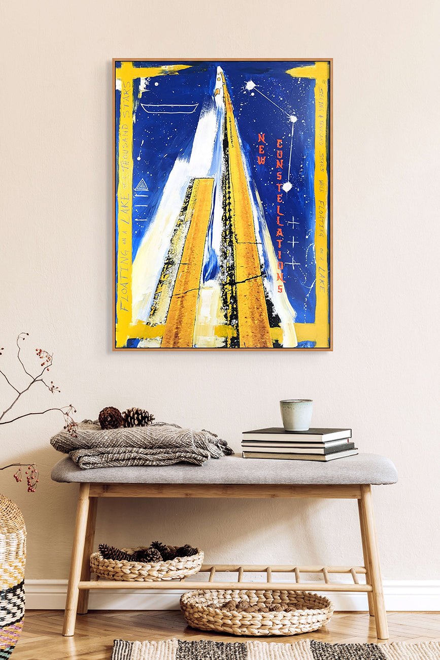 1000 Stars New Constellations - Jason Engelund - Abstract Painting - Ideelart