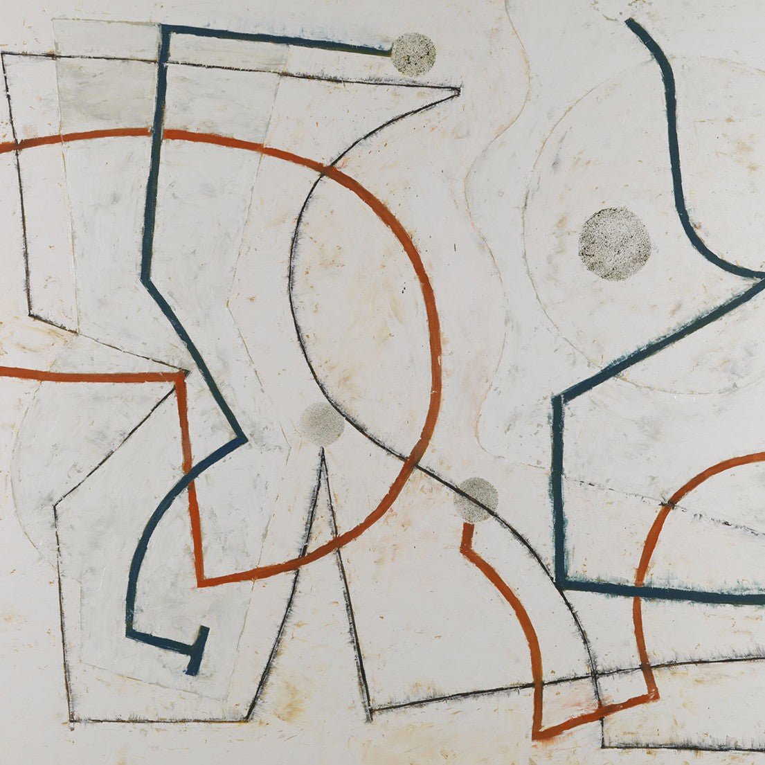 Cascading Line (Polka) - Jeremy Annear - Abstract Painting - Ideelart