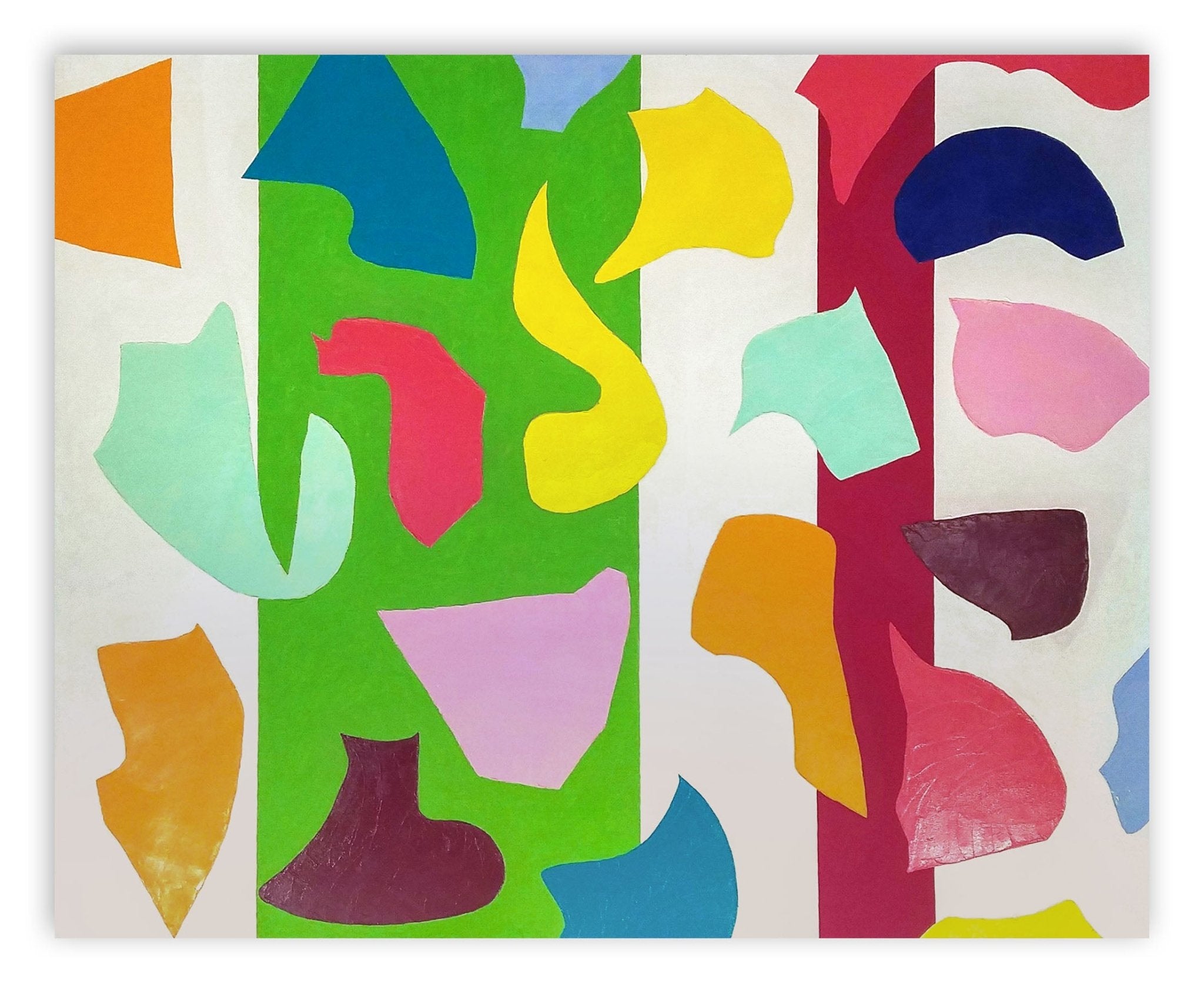 Shapely Controversy - Dana Gordon - Abstract Painting - Ideelart