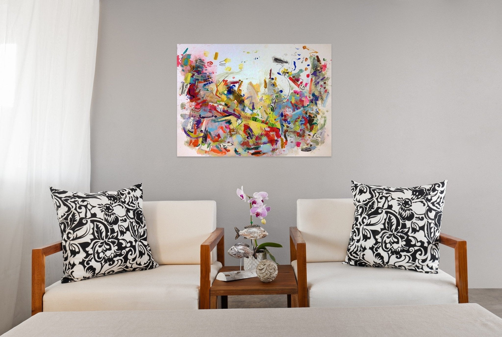 Intrigue - Gina Werfel - Abstract Painting - Ideelart