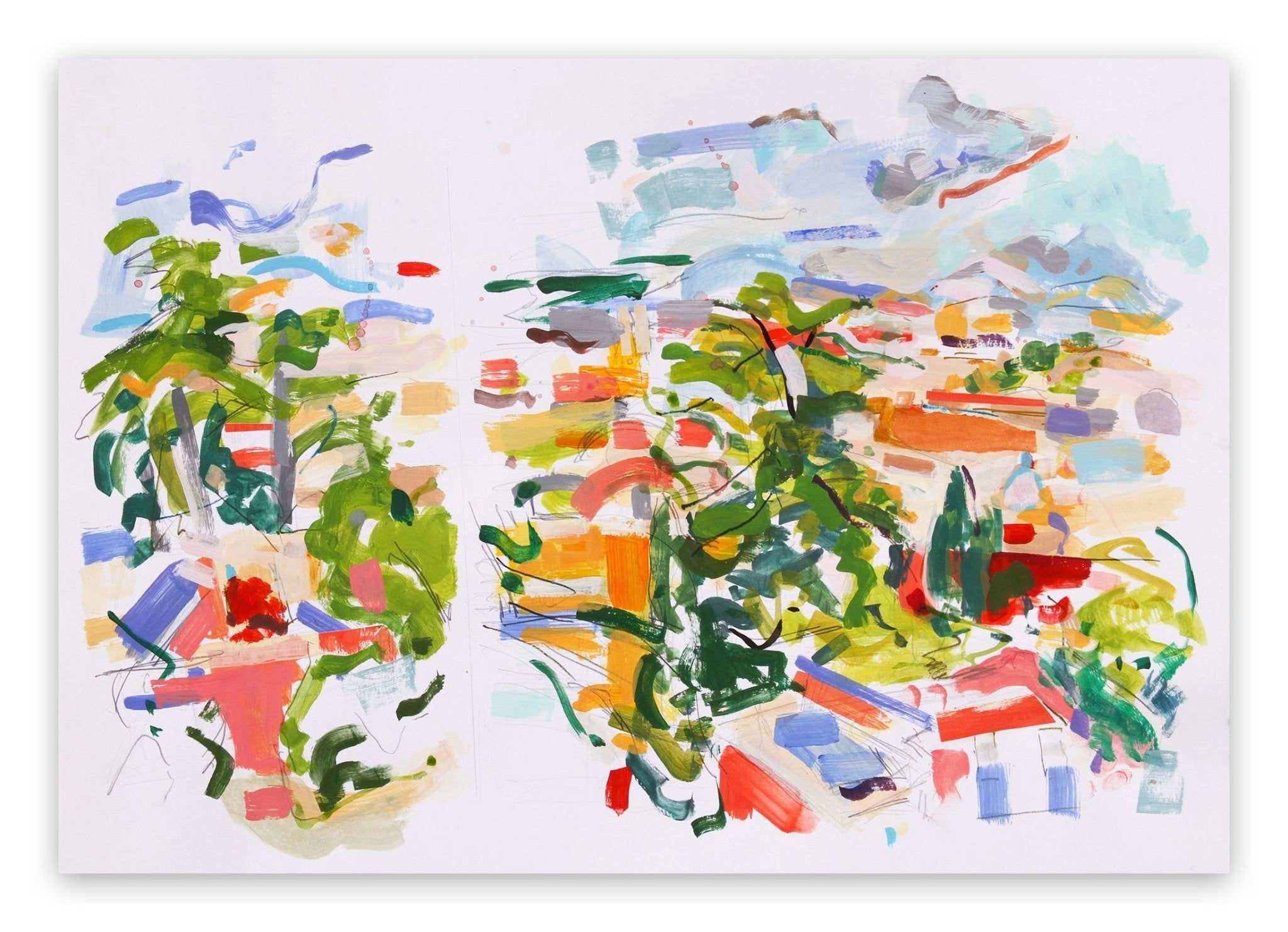 Binocular Vision - Gina Werfel - Abstract Painting - Ideelart