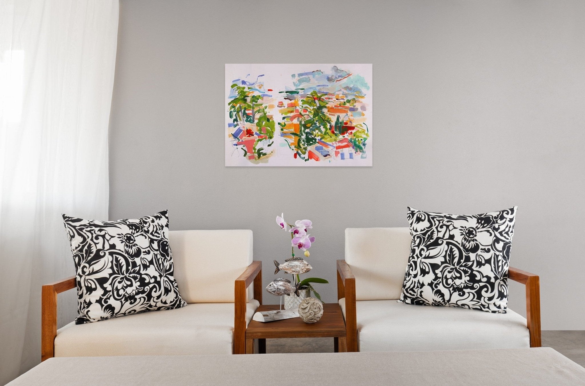 Binocular Vision - Gina Werfel - Abstract Painting - Ideelart