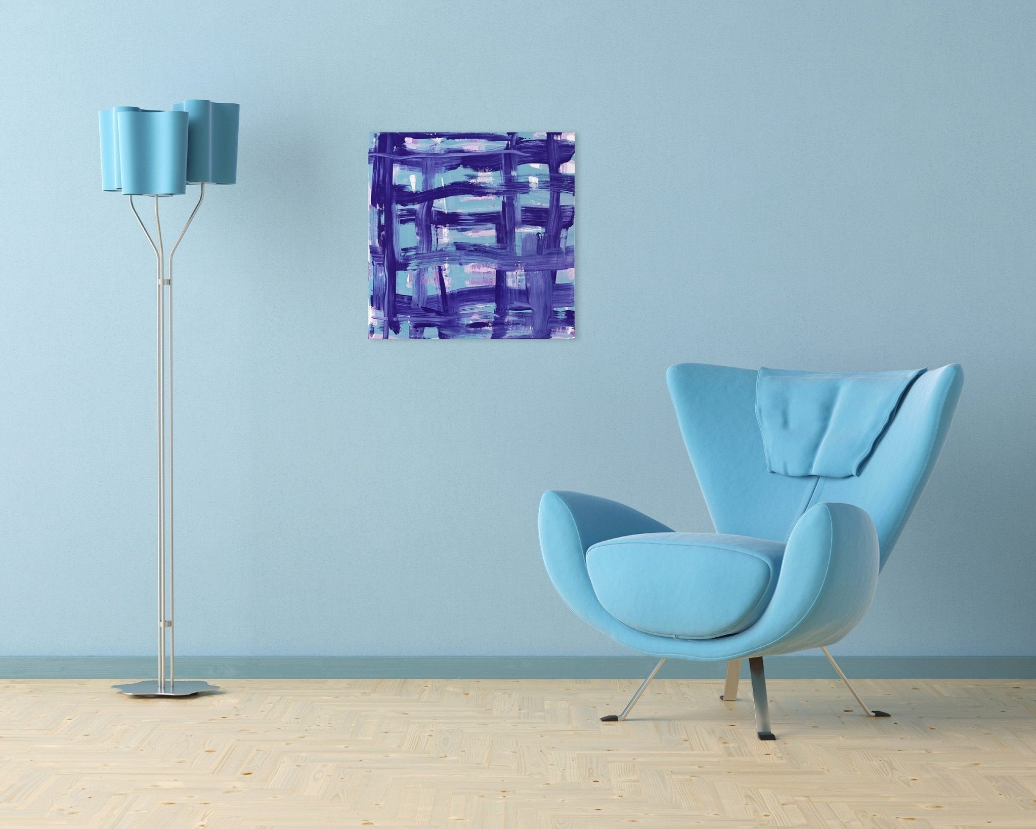 Criss Cross - Anne Russinof - Abstract Painting - Ideelart