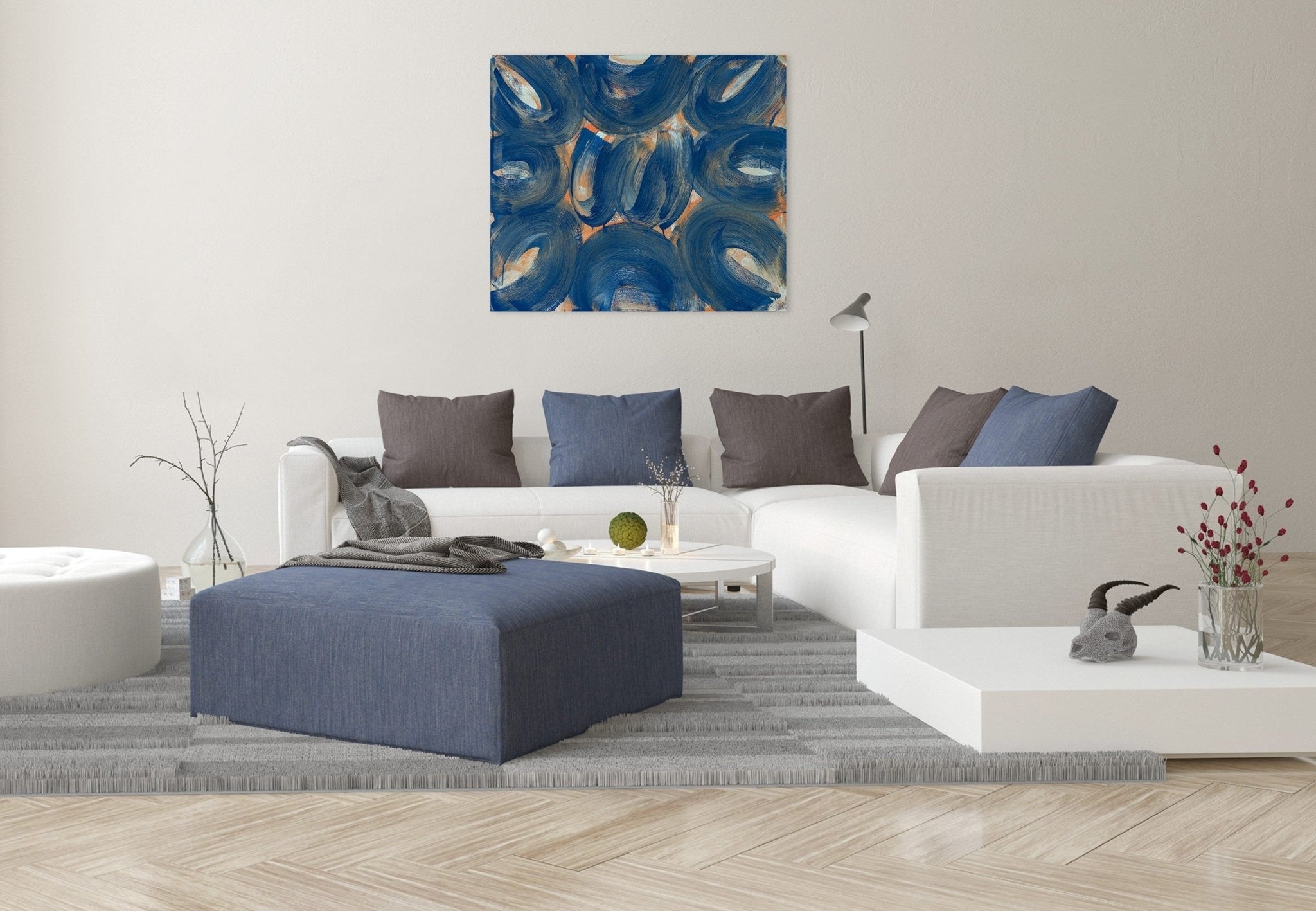 Through the Roof - Anne Russinof - Abstract Painting - Ideelart