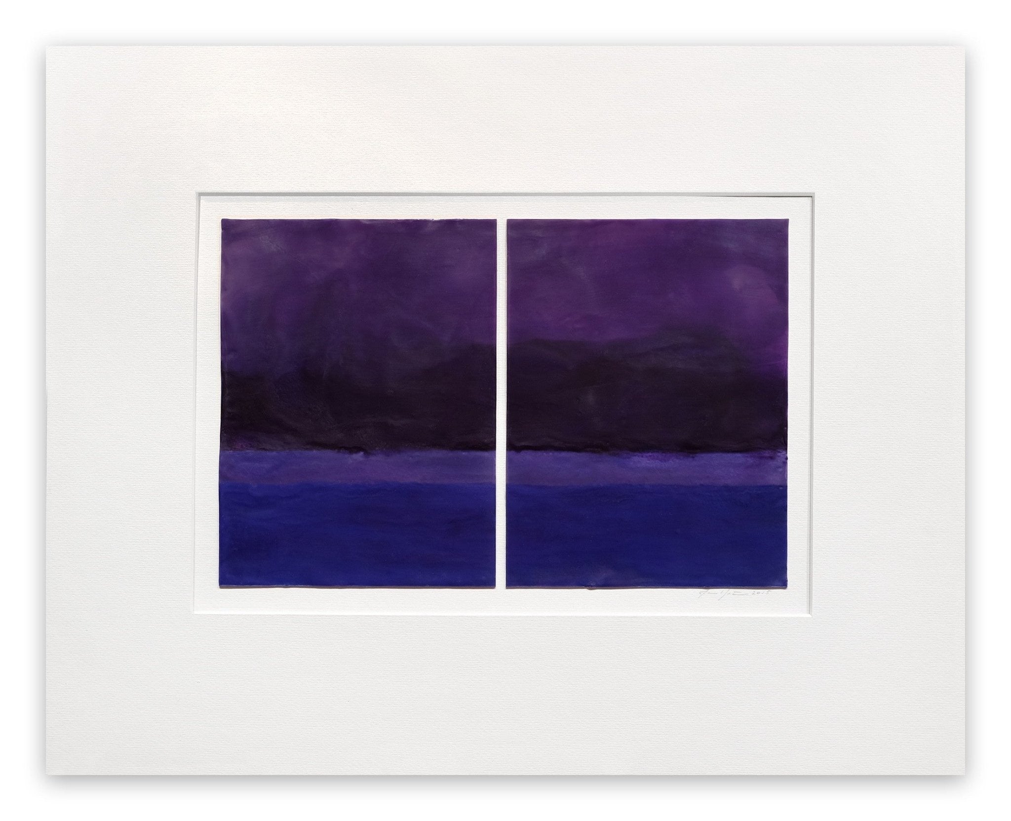 Egyptian Violet - Janise Yntema - Abstract Painting - Ideelart