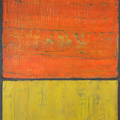 Orange & Jaune - Pierre Auville - Abstract Mixed Media - Ideelart