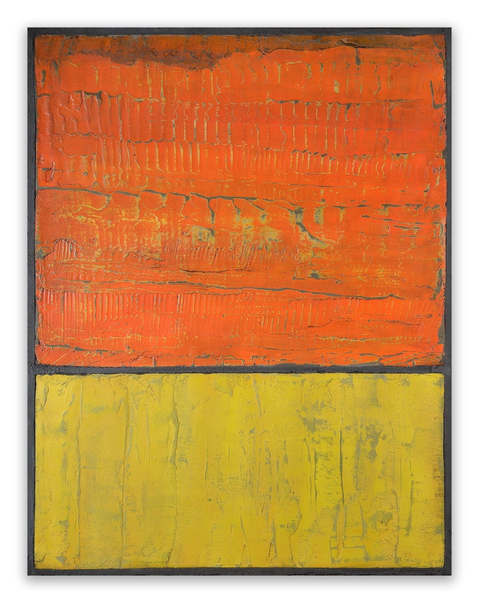 Orange & Jaune - Pierre Auville - Abstract Mixed Media - Ideelart