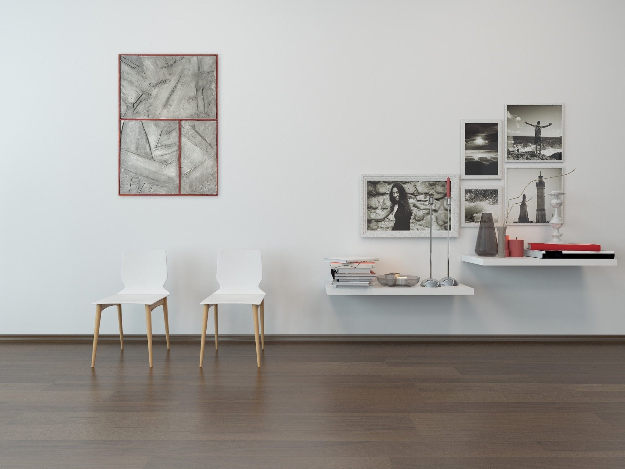 Grey Graphite - Pierre Auville - Abstract Mixed Media - Ideelart