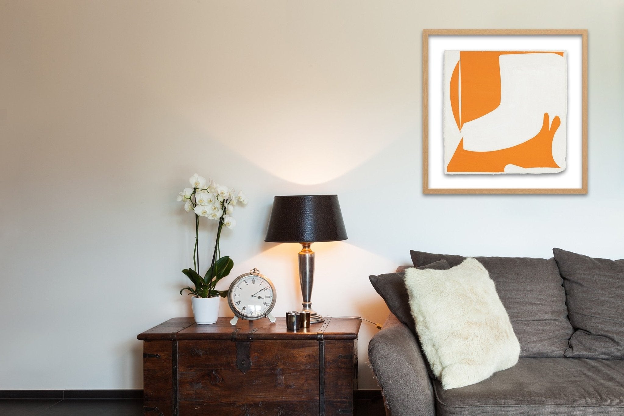 Covers 13 - Orange B - Joanne Freeman - Abstract Painting - Ideelart