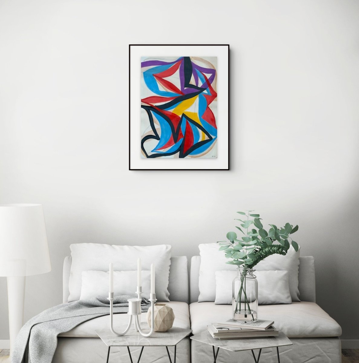 22F13A-2022 - by Alain Clément - Abstract Painting - Ideelart