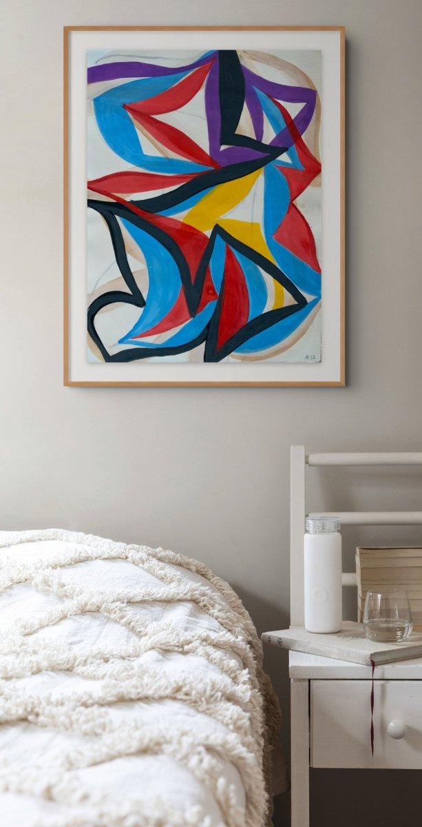 22F13A-2022 - by Alain Clément - Abstract Painting - Ideelart