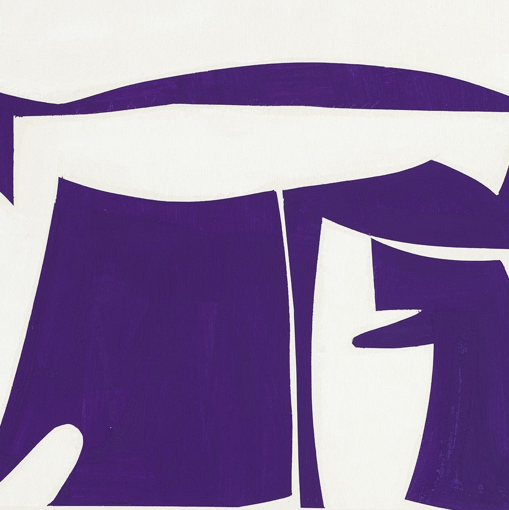 Covers 13 - Purple B - Joanne Freeman - Abstract Painting - Ideelart