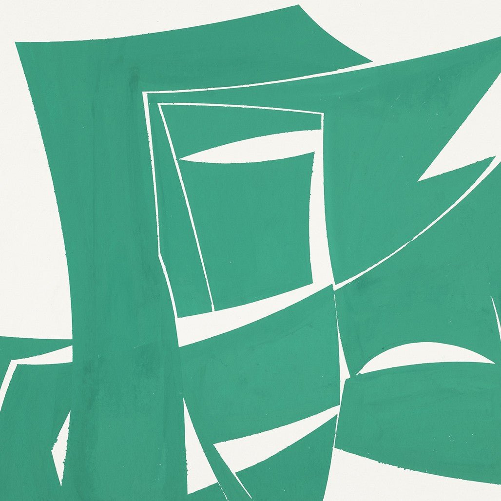 Covers 24 - Green B - Joanne Freeman - Abstract Painting - Ideelart