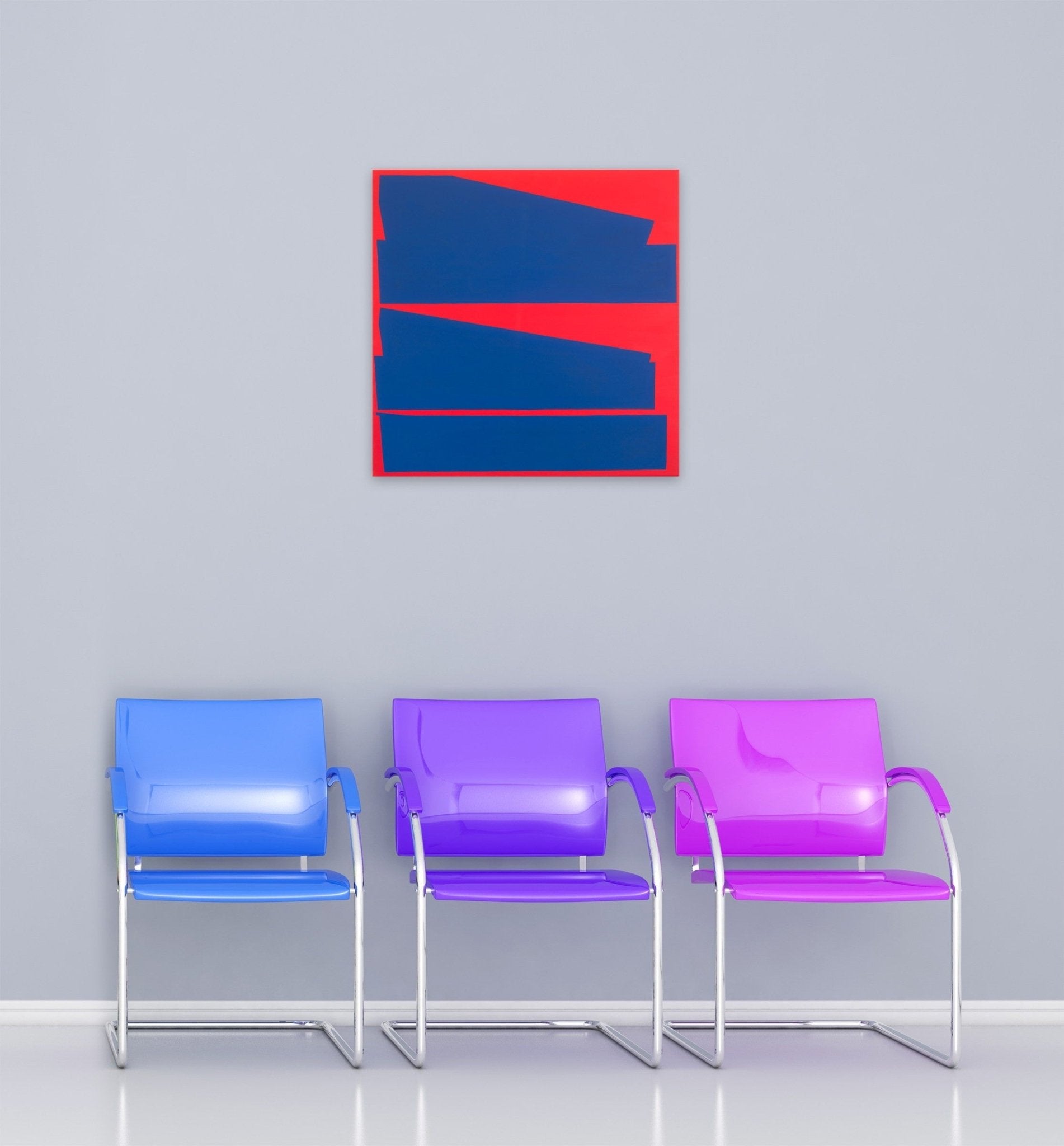 Cut - Up Canvas I.1 - Ulla Pedersen - Abstract Painting - Ideelart