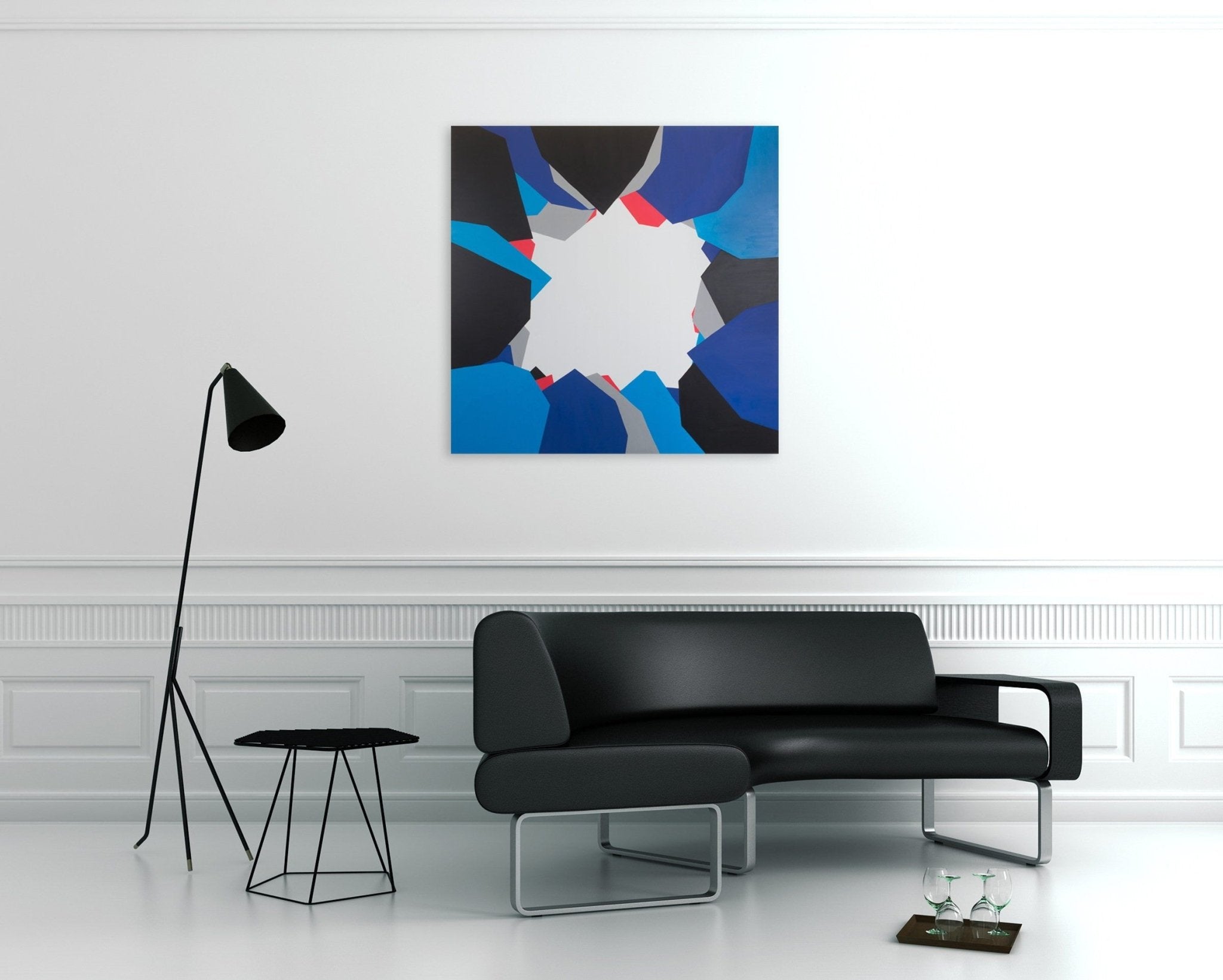 Cut - Up Canvas II.4 - Ulla Pedersen - Abstract Painting - Ideelart