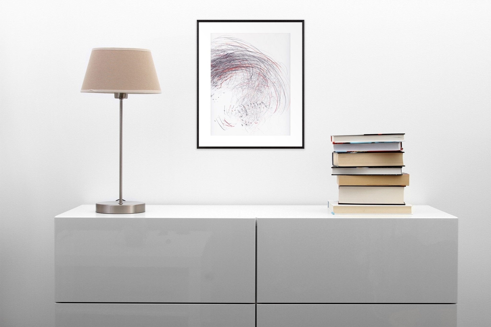 Screech of Ice Series 41 - Jaanika Peerna - Abstract Drawing - Ideelart