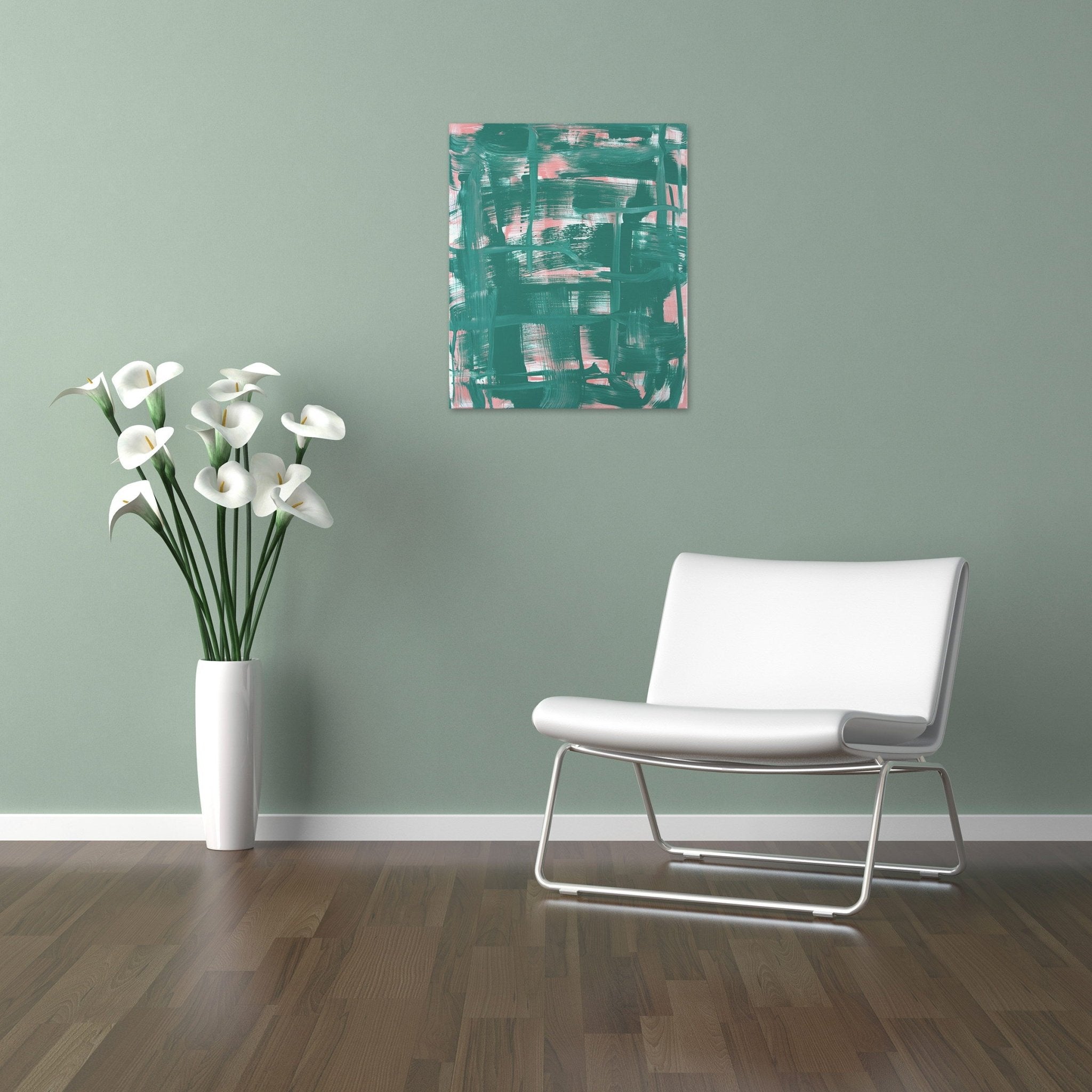 Sateen - Anne Russinof - Abstract Painting - Ideelart