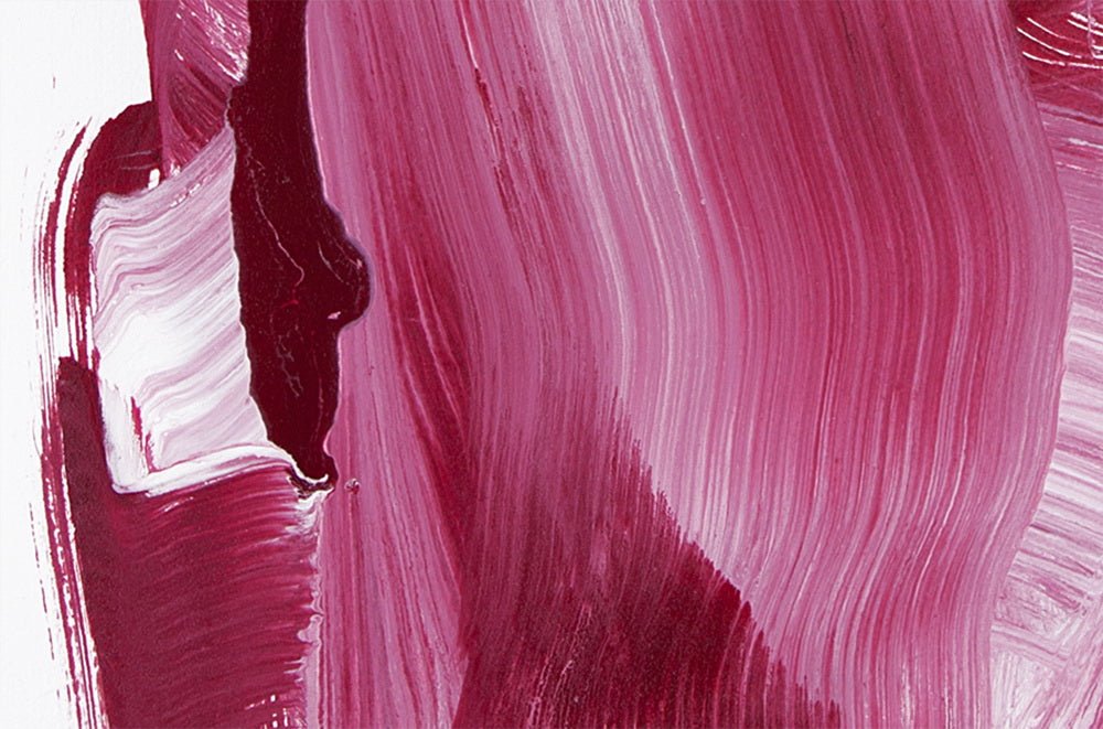 Red Swash - Anne Russinof - Abstract Painting - Ideelart