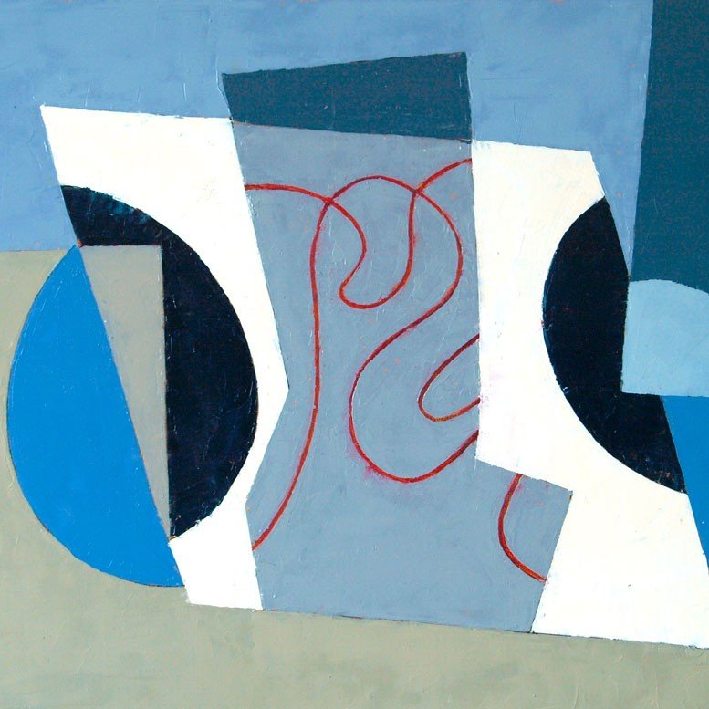 Folding Forms (Field) V - Jeremy Annear - Abstract Painting - Ideelart