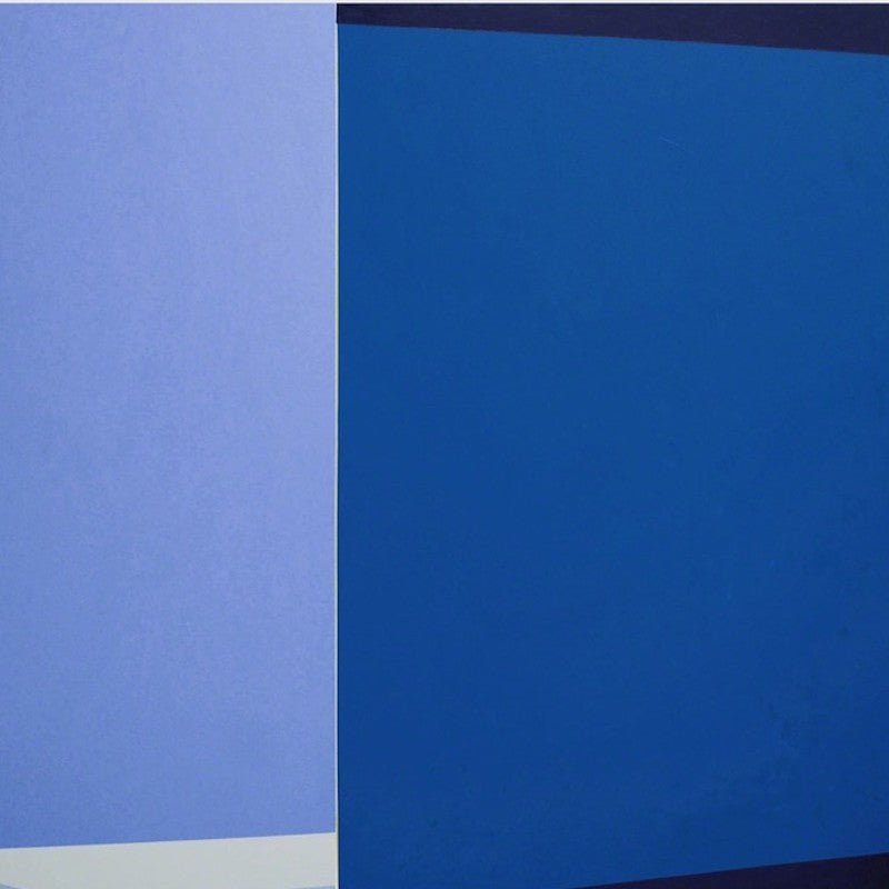 Intersect (Blue) - Macyn Bolt - Abstract Painting - Ideelart