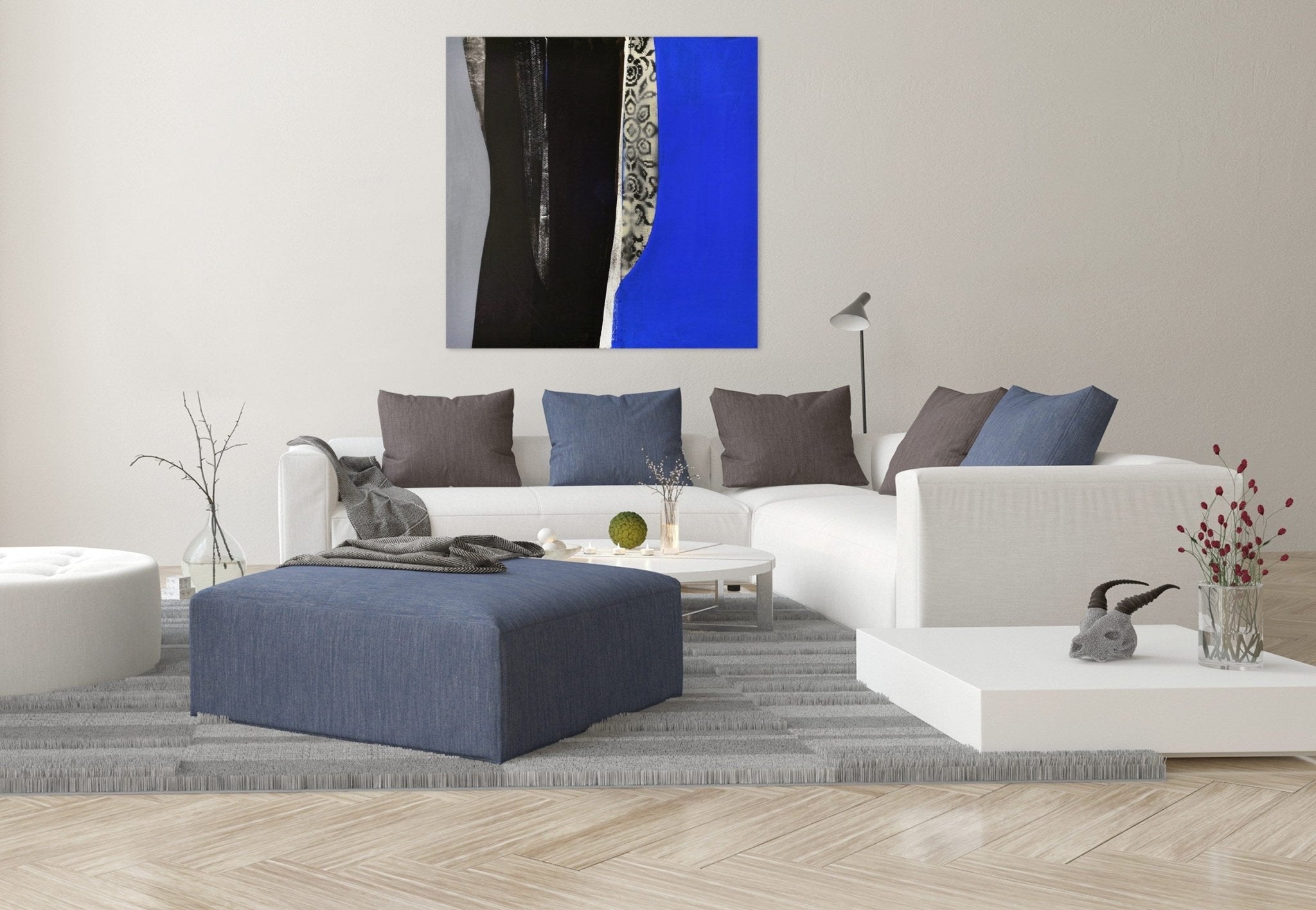 Bellow - Marcy Rosenblat - Abstract Painting - Ideelart