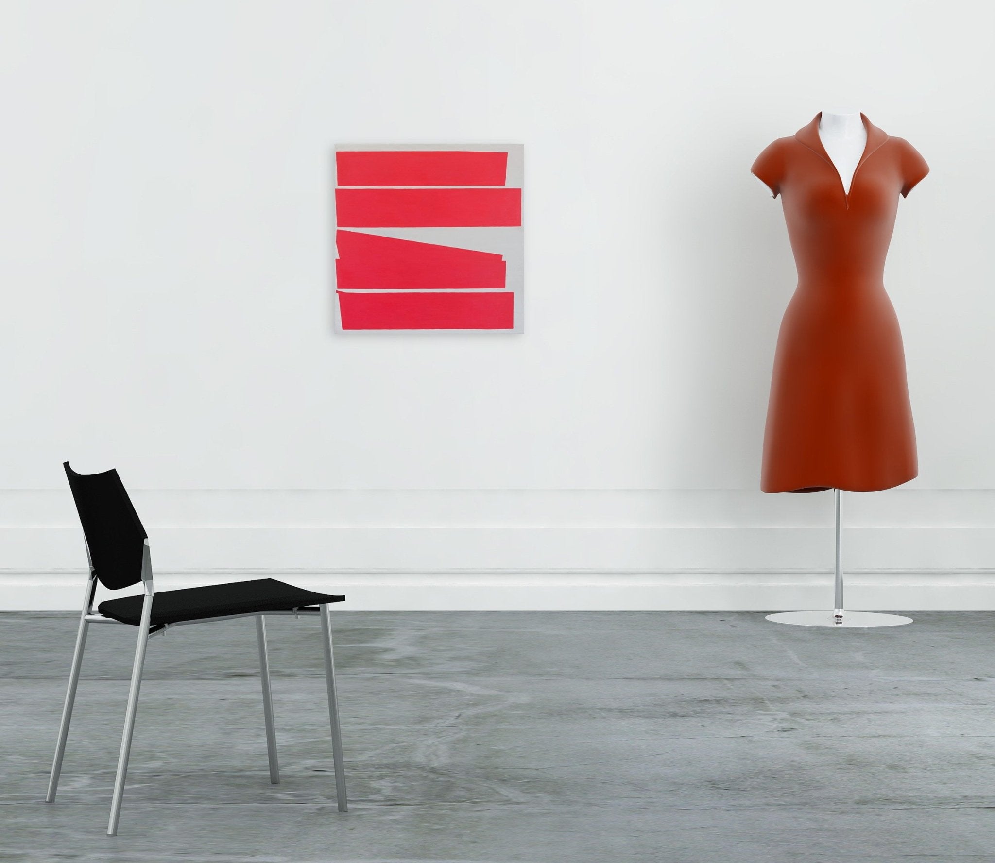 Cut - Up Canvas I.5 - Ulla Pedersen - Abstract Painting - Ideelart