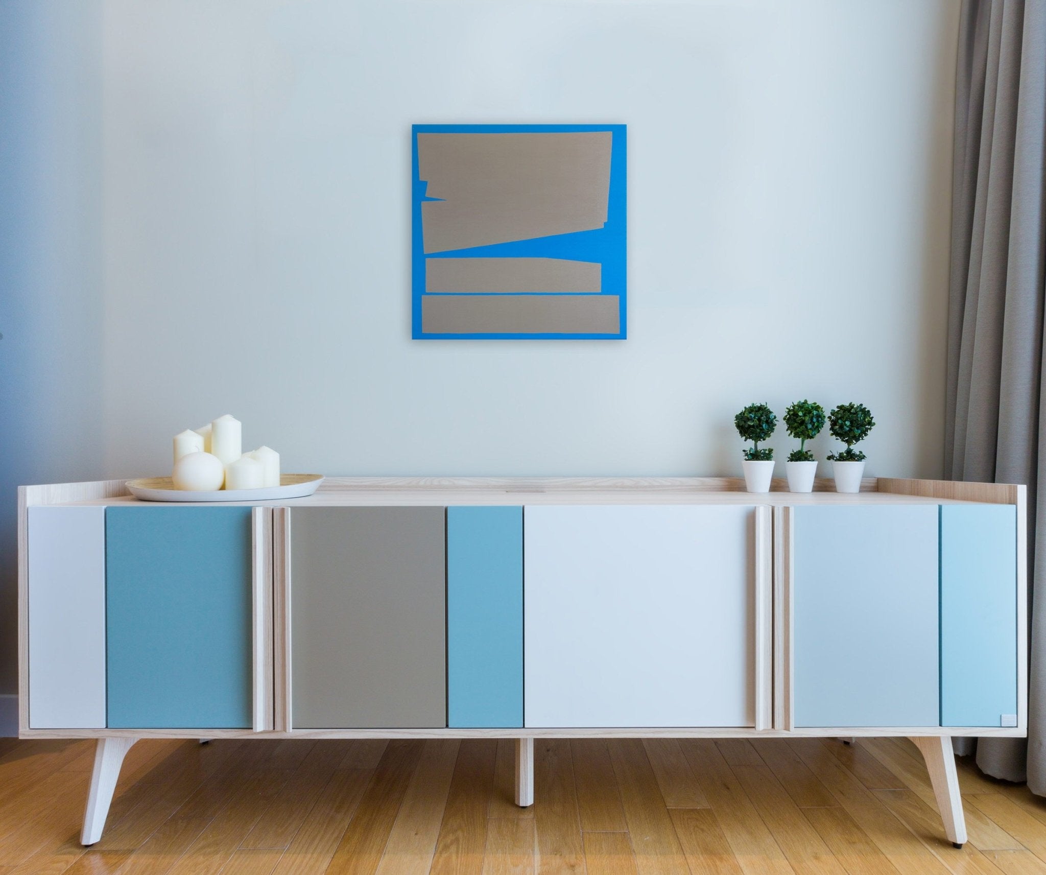 Cut - up Canvas I.7 - Ulla Pedersen - Abstract Painting - Ideelart