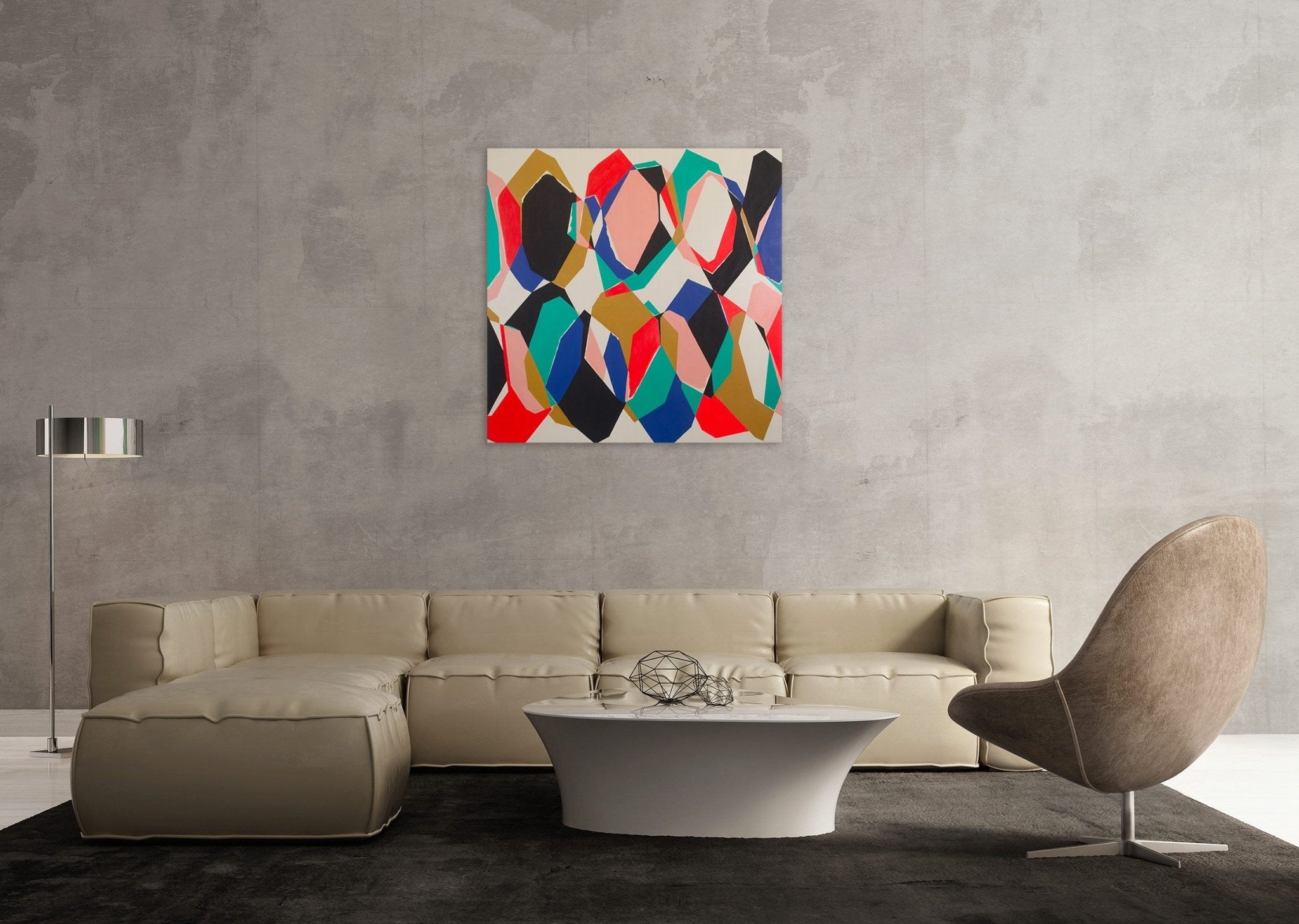 Cut - Up Canvas II.1 - Ulla Pedersen - Abstract Painting - Ideelart