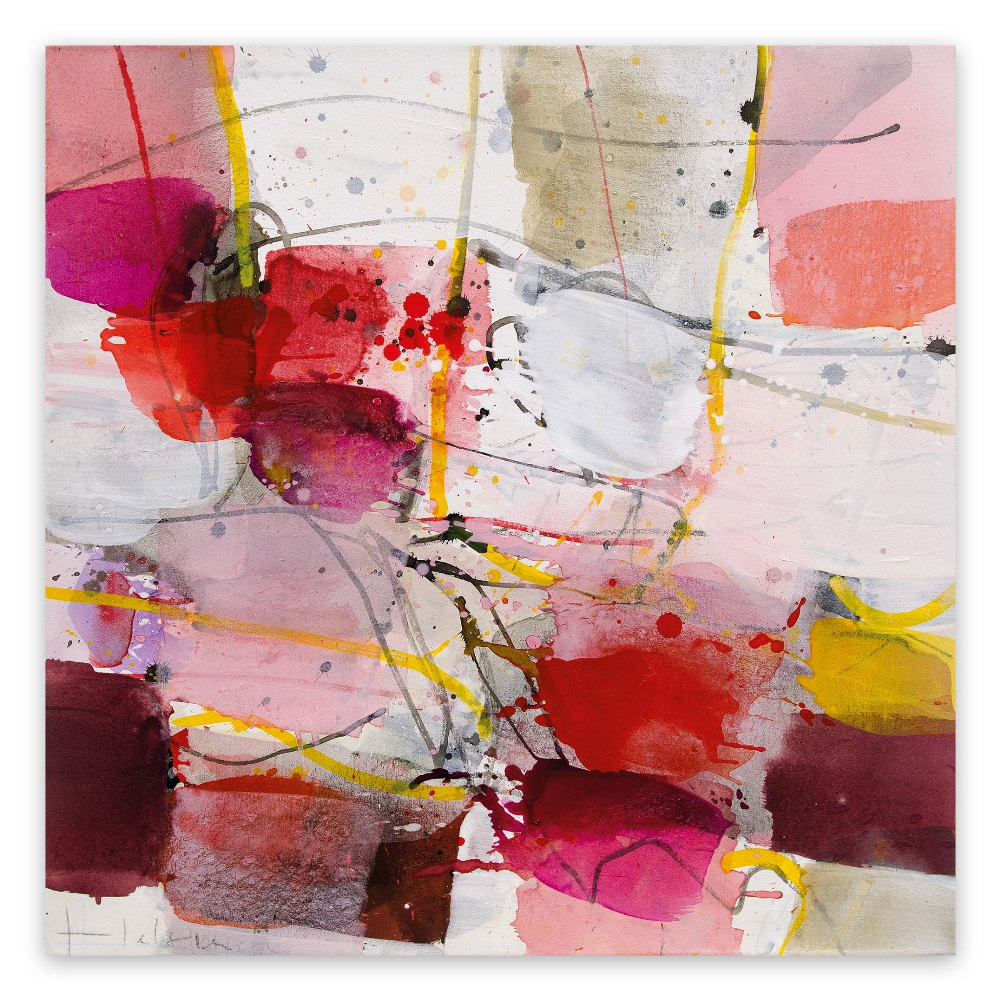 La vie en Rose - Greet Helsen - Abstract Painting - Ideelart