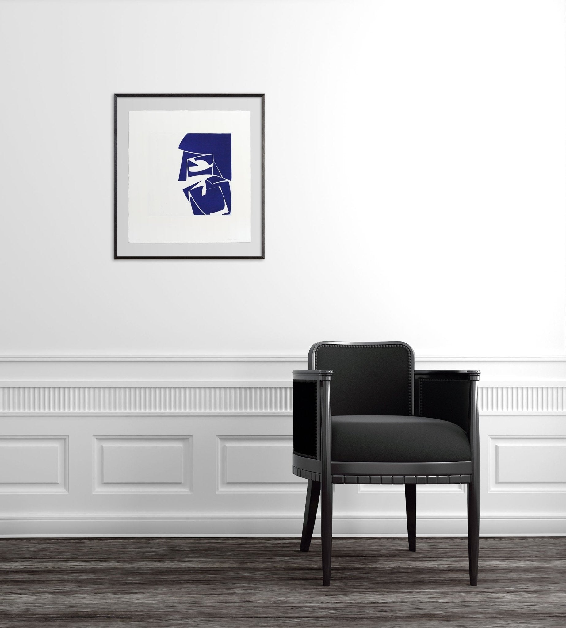 Covers 3 Ultramarine - Joanne Freeman - Abstract Prints - Ideelart