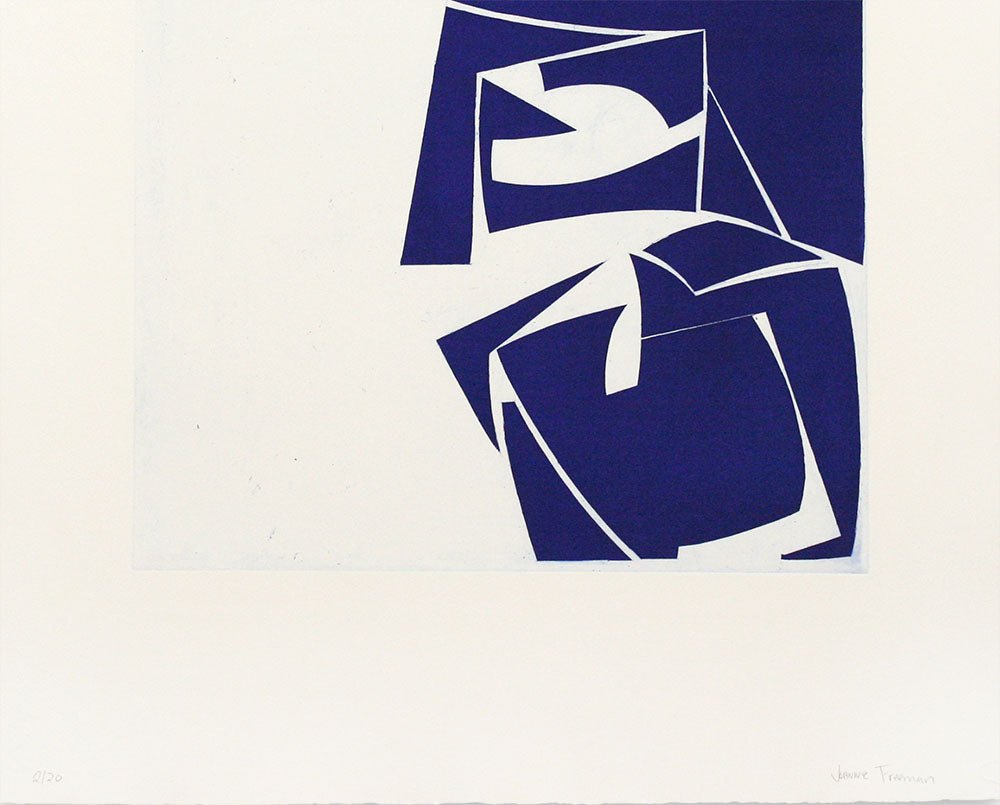 Covers 3 Ultramarine - Joanne Freeman - Abstract Prints - Ideelart