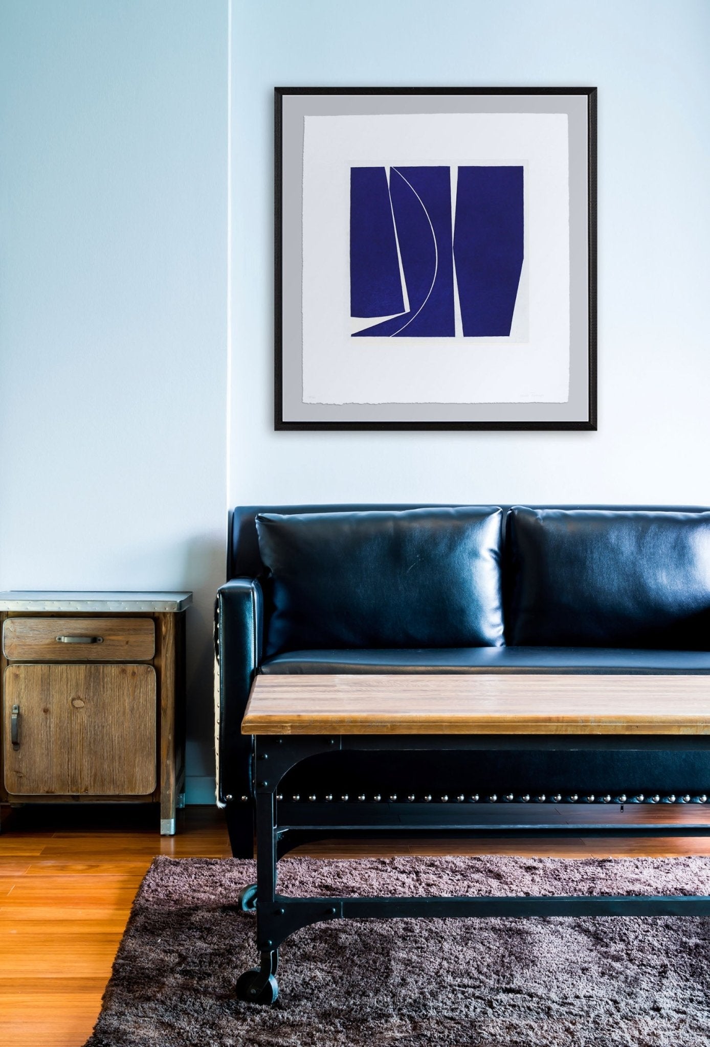 Covers 4 Ultramarine - Joanne Freeman - Abstract Prints - Ideelart