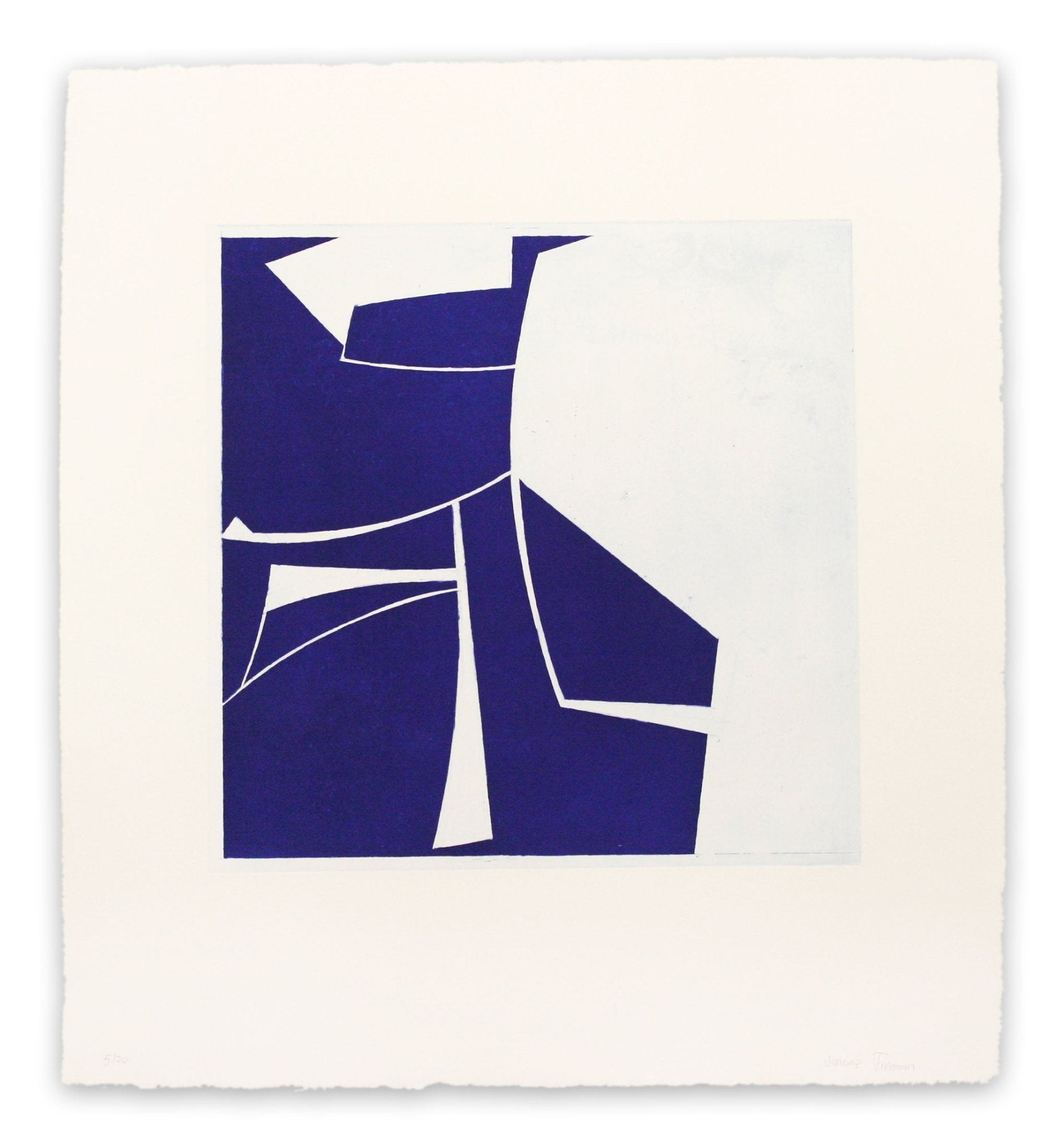 Covers 2 Ultramarine - Joanne Freeman - Abstract Prints - Ideelart