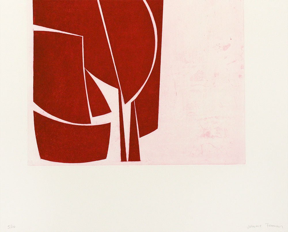 Covers 1 Red - Joanne Freeman - Abstract Prints - Ideelart