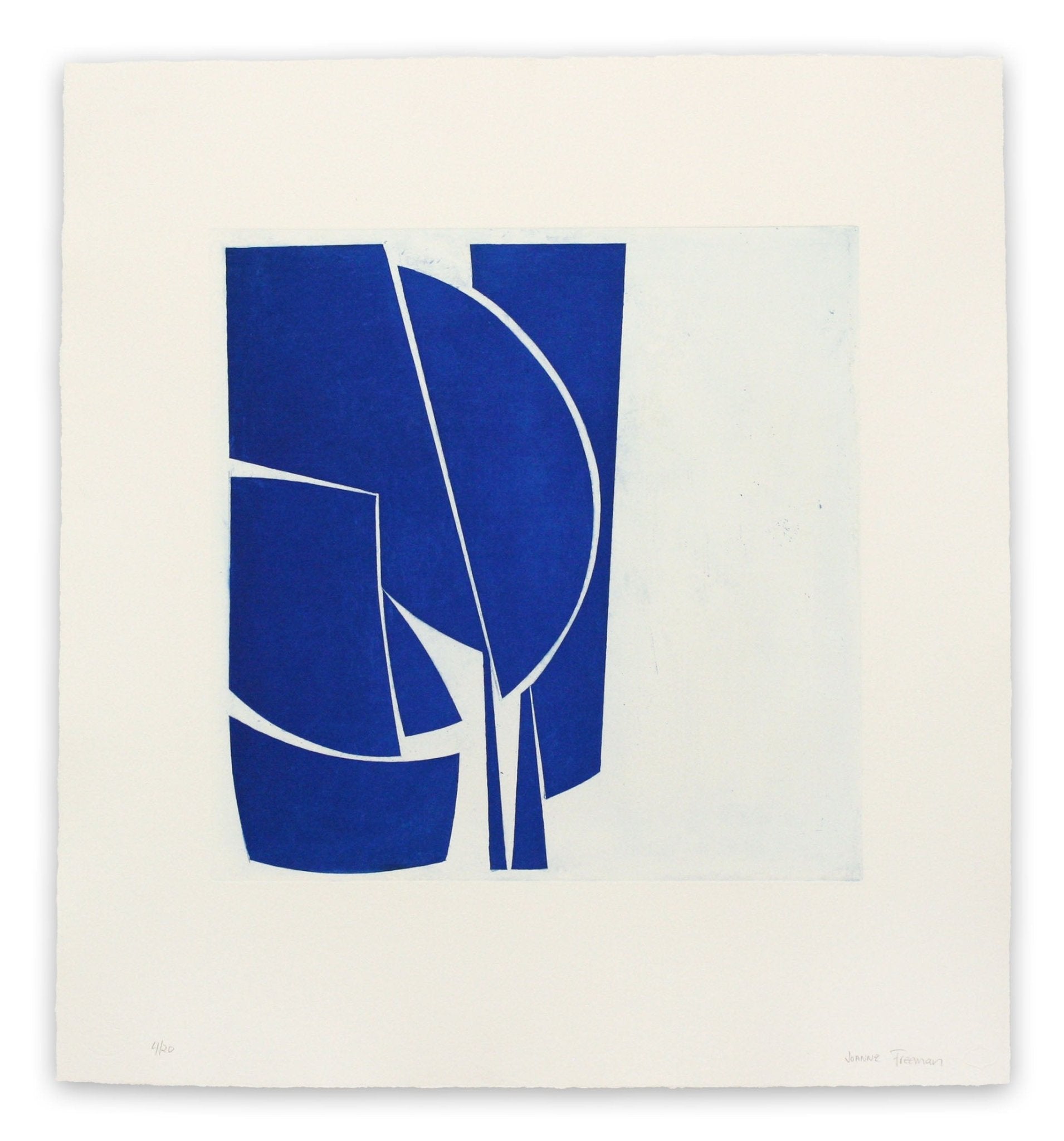 Covers 1 Cobalt - Joanne Freeman - Abstract Prints - Ideelart