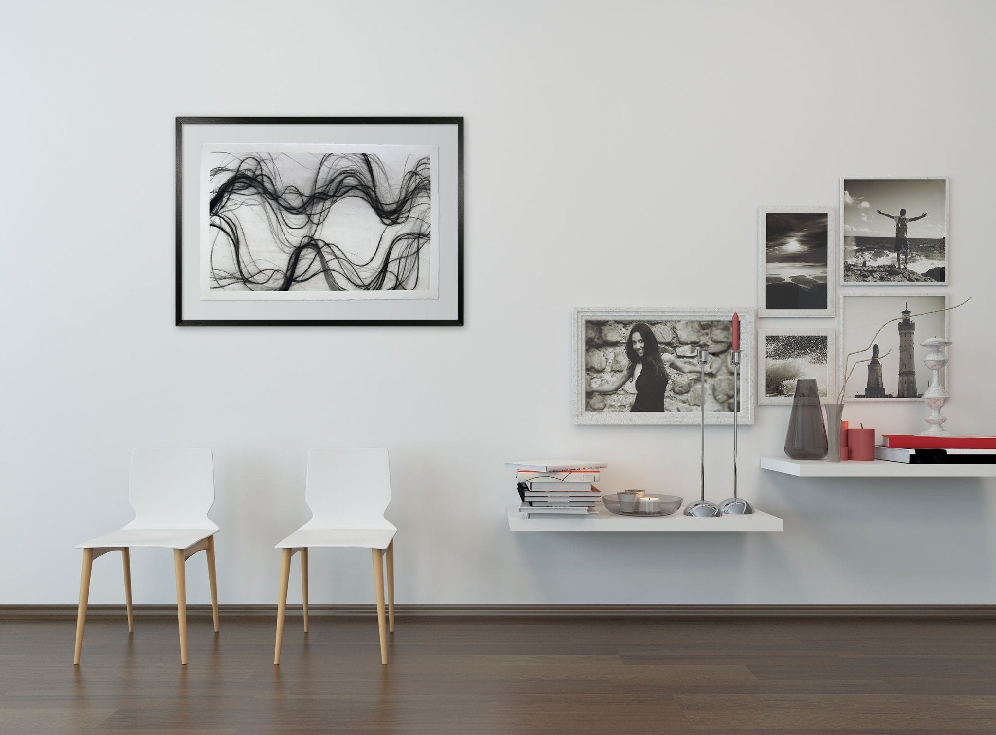 Steamer series 2 - Margaret Neill - Abstract Drawing - Ideelart