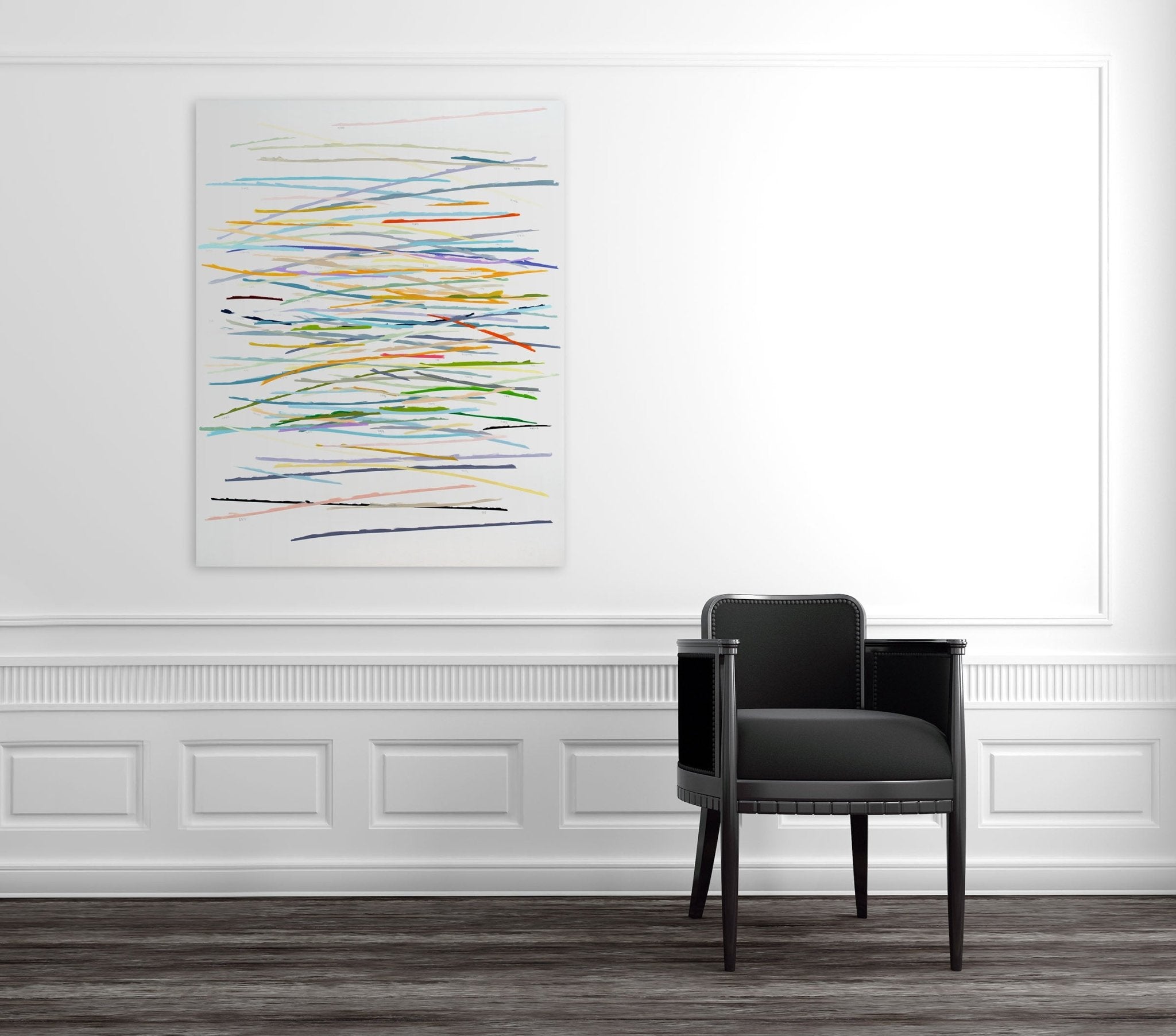 Abstract note 001 - Kyong Lee - Abstract Painting - Ideelart