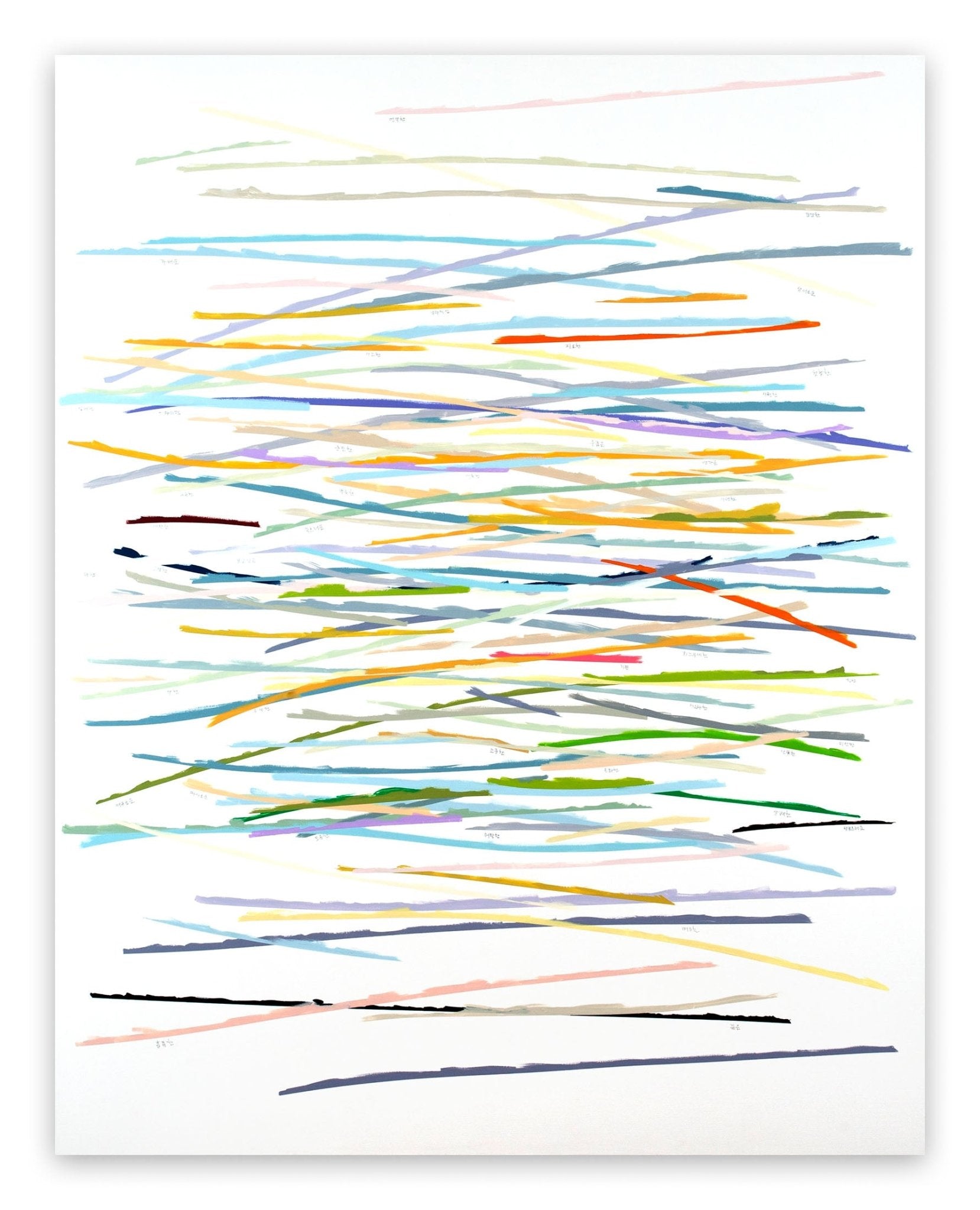 Abstract note 001 - Kyong Lee - Abstract Painting - Ideelart