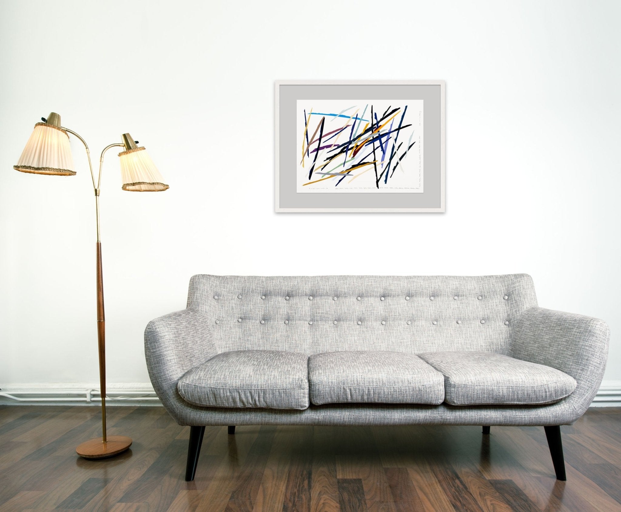 Lines_Slowly revealing things - Kyong Lee - Abstract Painting - Ideelart