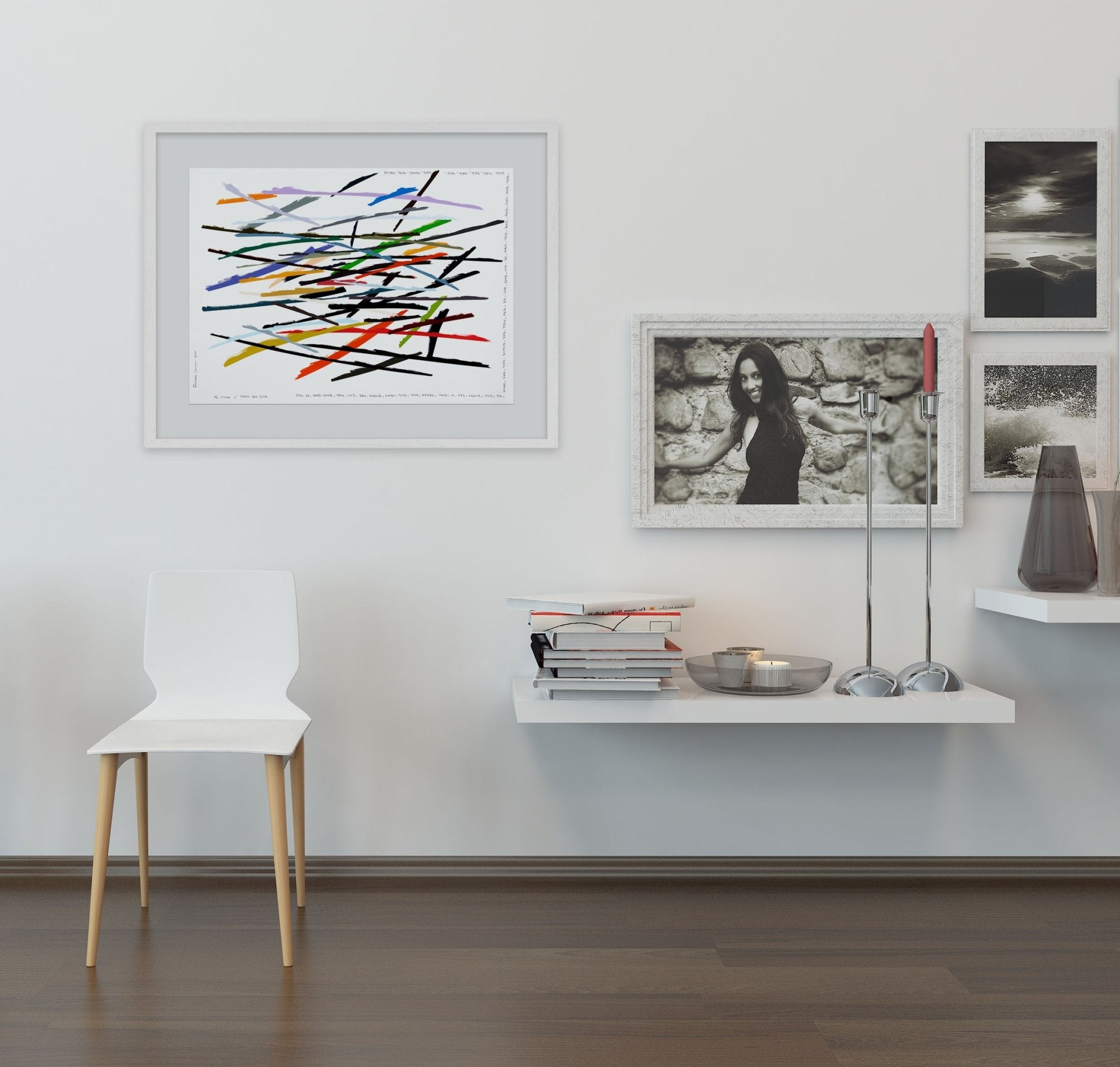 Lines_ A moment that never lasted - Kyong Lee - Abstract Painting - Ideelart