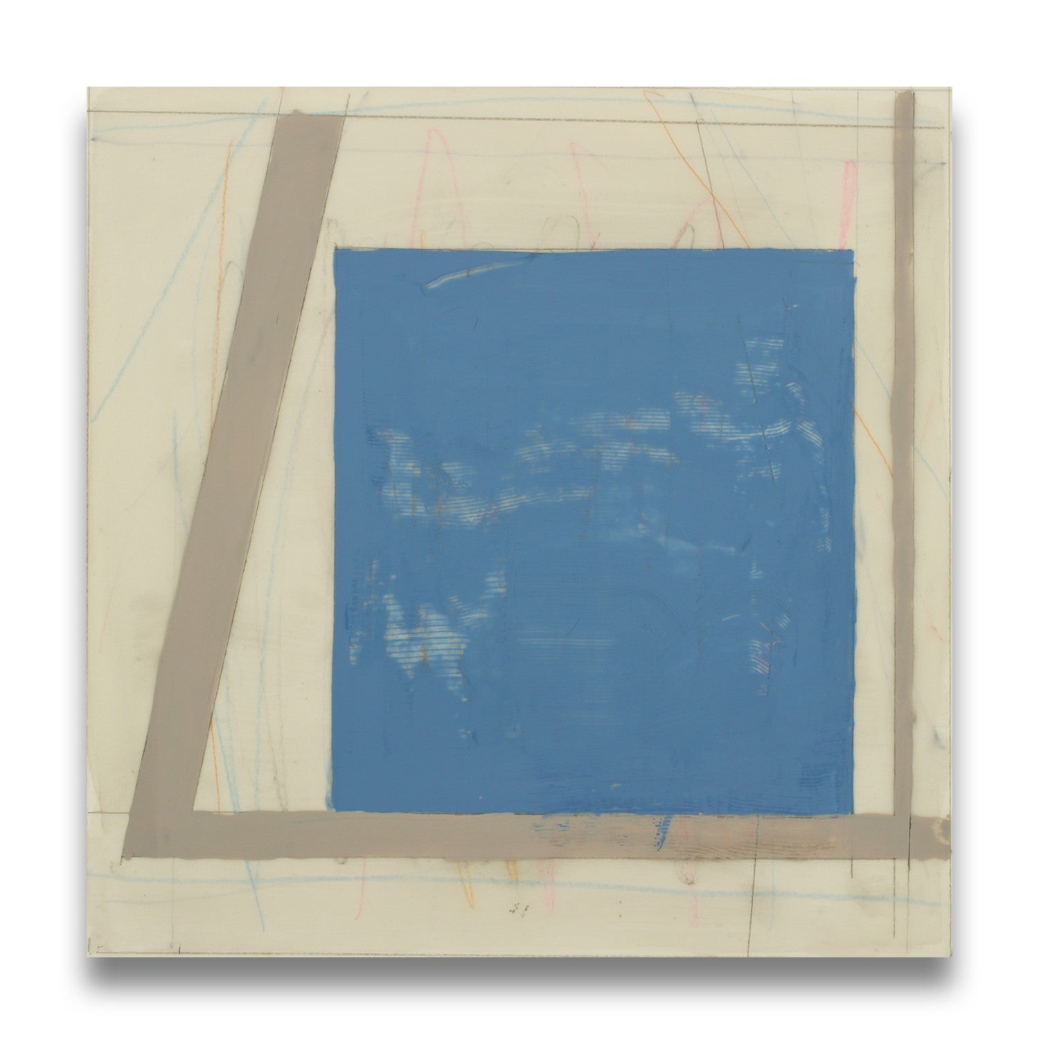 Broken line blue