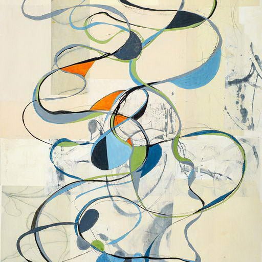 Music is a Means of Rapid Transportation - Tracey Adams - Abstract Painting - Ideelart