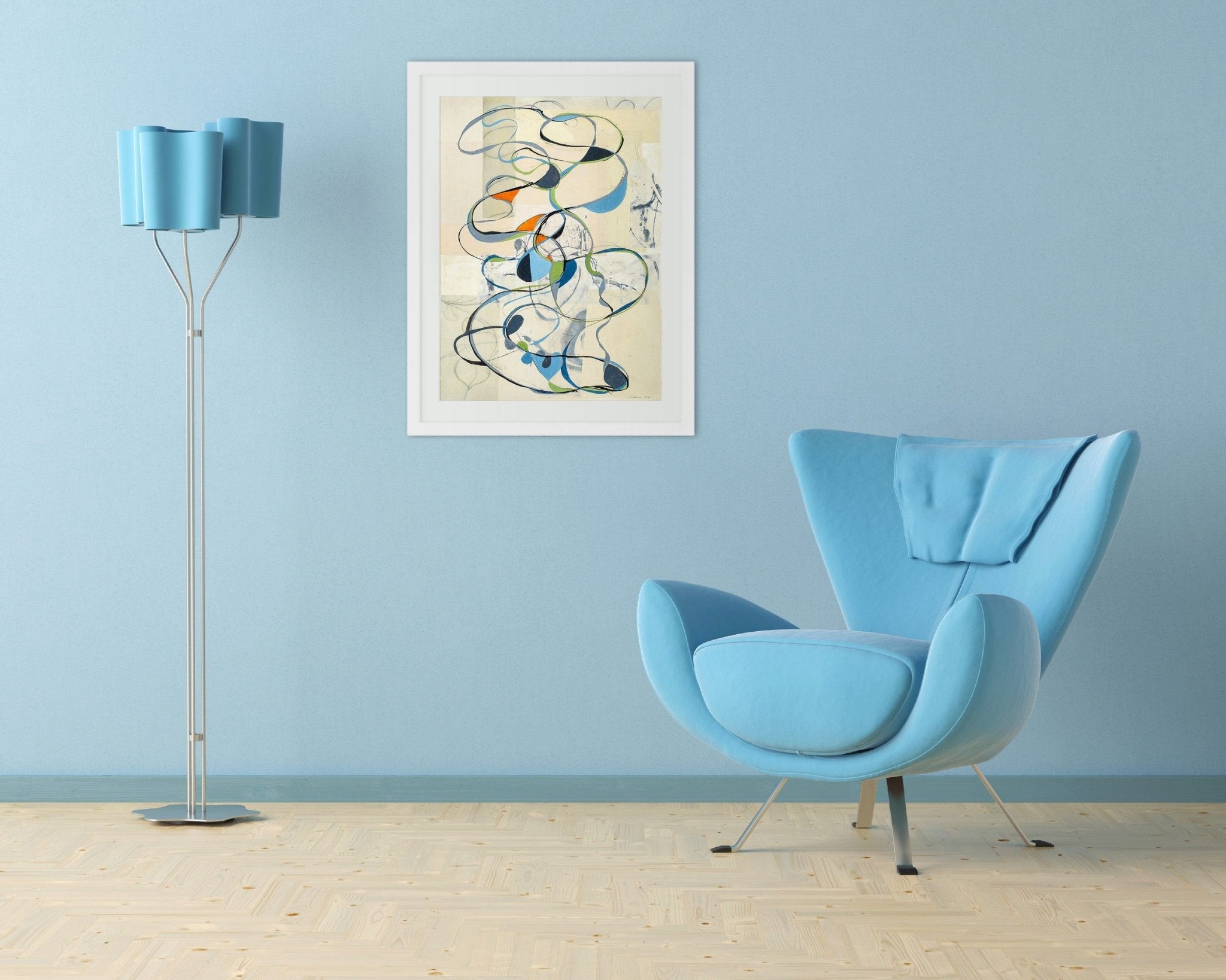 Music is a Means of Rapid Transportation - Tracey Adams - Abstract Painting - Ideelart