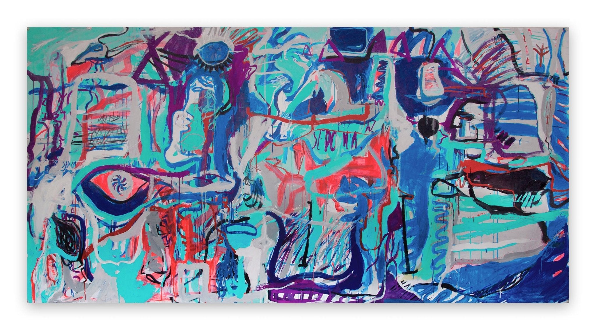 Lucky Charm From Arizona - Macha Poynder - Abstract Painting - Ideelart