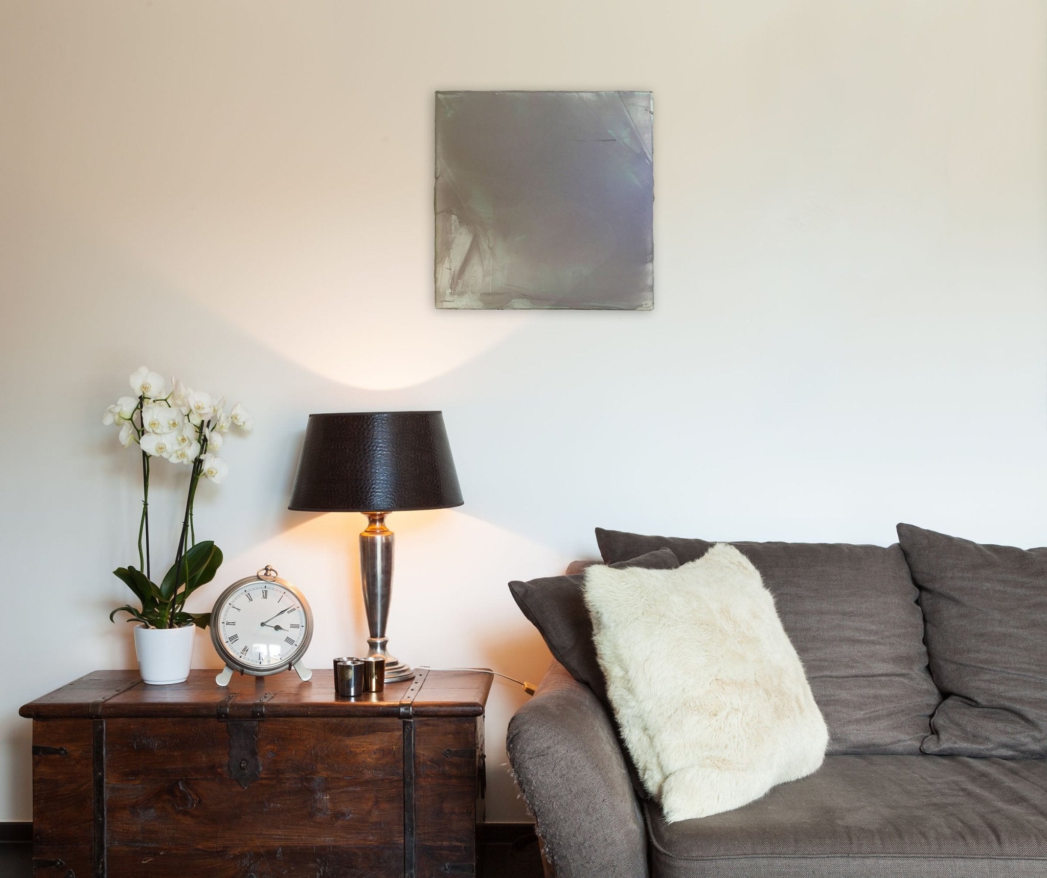 Snow's Light - Debra Ramsay - Abstract Painting - Ideelart