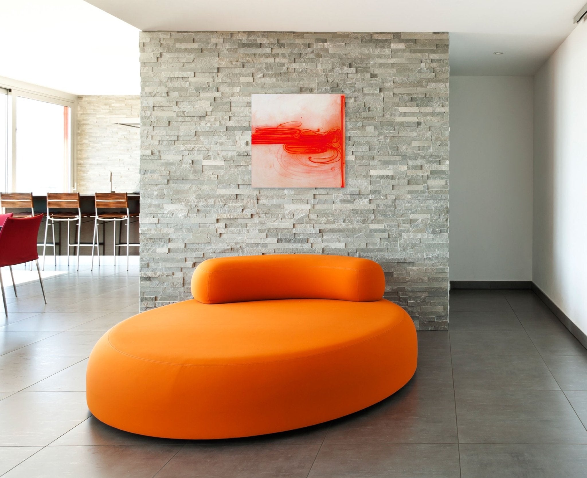 Red Stills 2 - Jill Moser - Abstract Painting - Ideelart