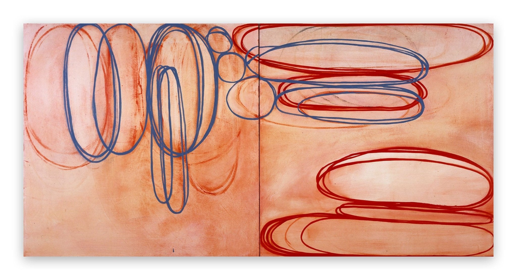 Blushing Blue - Jill Moser - Abstract Painting - Ideelart