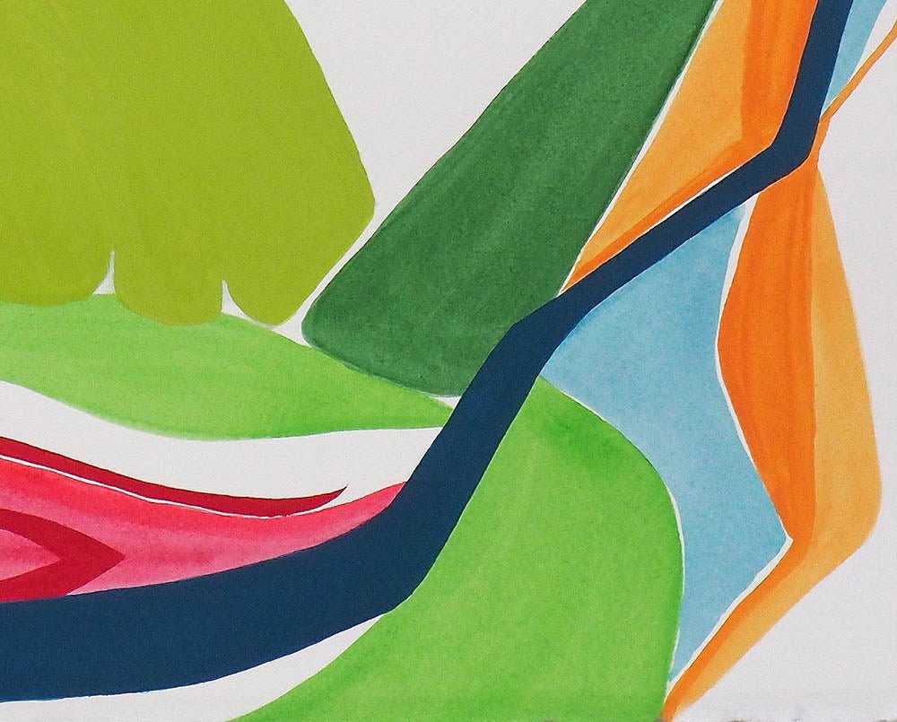 Terra Incognita 5 - Jessica Snow - Abstract Painting - Ideelart